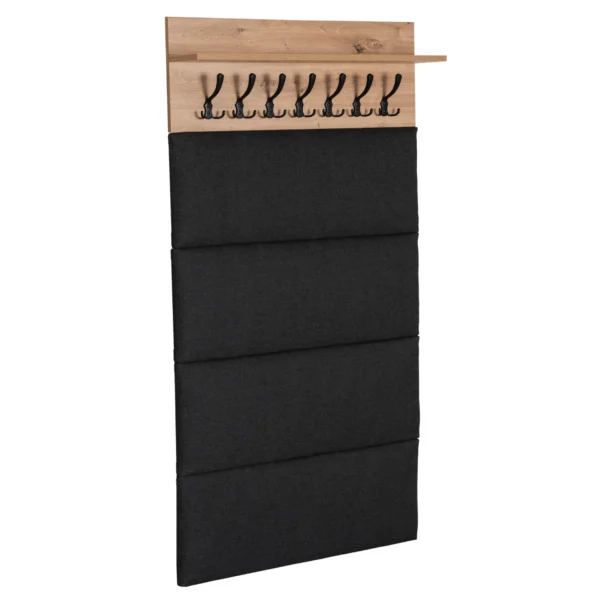 PRATO Cuier de perete 80 cm Stejar artizanal/Grafit