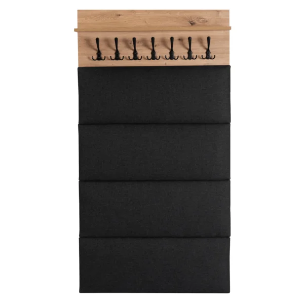 PRATO Cuier de perete 80 cm Stejar artizanal/Grafit