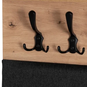 PRATO Cuier de perete 80 cm Stejar artizanal/Grafit