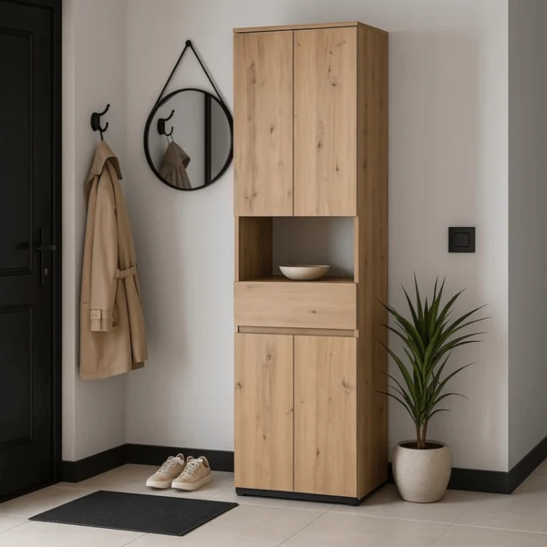 MODENA Dulap artizanal din stejar, 60 cm