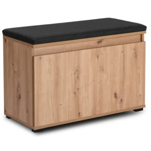 Dulap pentru pantofi PRATO, 80 cm, stejar artizanal/grafit