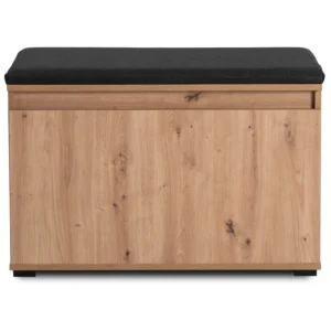 Dulap pentru pantofi PRATO, 80 cm, stejar artizanal/grafit