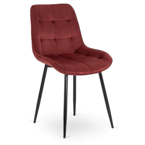 product-3513-0 Scaun CHRIS Maroon catifea — MOBILA