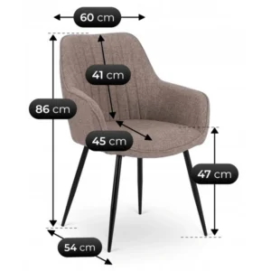 Scaun MALAGA Cappuccino