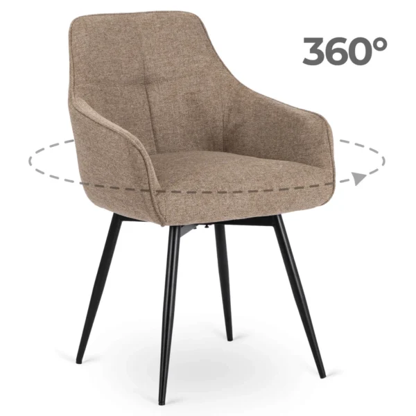 Scaun pivotant LARISA Bej