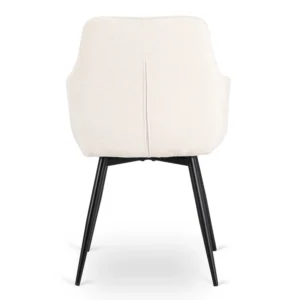 LARISA Scaun rotativ Cream Boucle — MOBILA