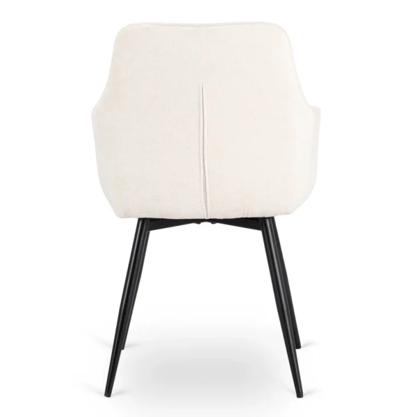 LARISA Scaun rotativ Cream Boucle — MOBILA