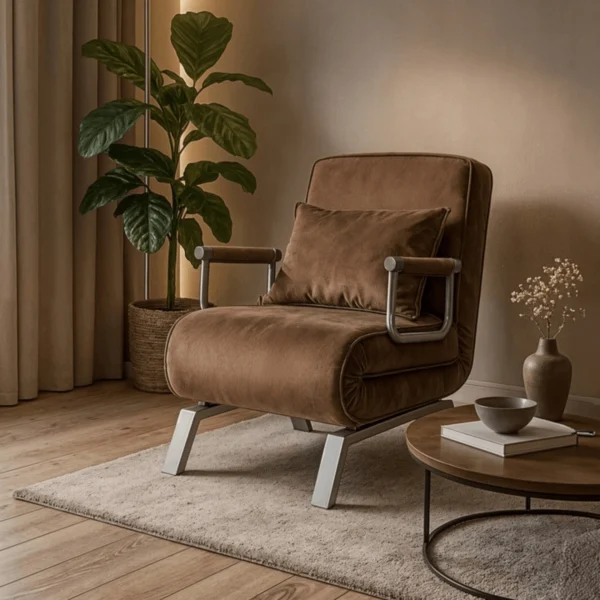 product-3528-0-1 Scaun reclinabil BART din velur maro