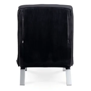 Fotoliu reclinabil BART, velur negru