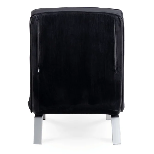 Fotoliu reclinabil BART, velur negru