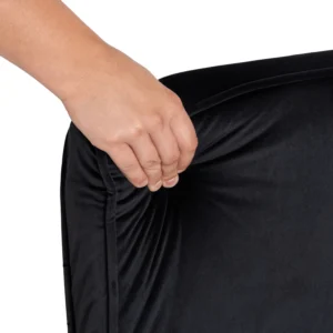 Fotoliu reclinabil BART, velur negru