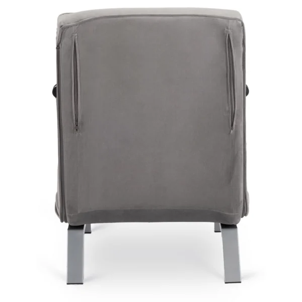 Fotoliu reclinabil BART din velur gri