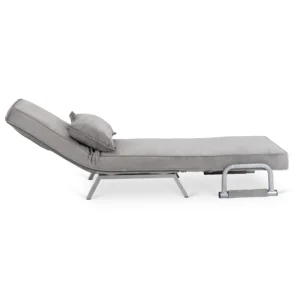 Fotoliu reclinabil BART din velur gri