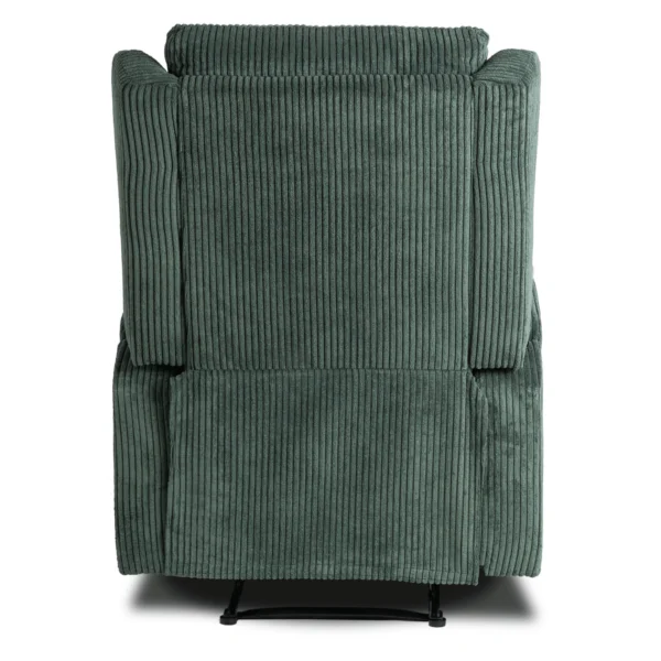 SEBASTIAN Green Corduroy fotoliu de masaj pliabil — Fotolii de relaxare