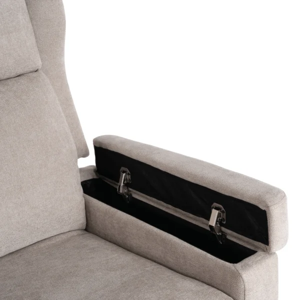 product-3534-12 SEBASTIAN Bej tesatura fotoliu de masaj culisant — Fotolii de relaxare