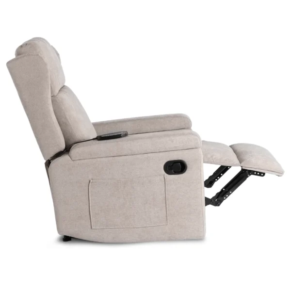 product-3534-5 SEBASTIAN Bej tesatura fotoliu de masaj culisant — Fotolii de relaxare