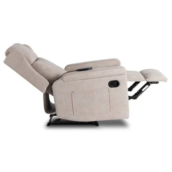 product-3534-6 SEBASTIAN Bej tesatura fotoliu de masaj culisant — Fotolii de relaxare