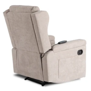 product-3534-7 SEBASTIAN Bej tesatura fotoliu de masaj culisant — Fotolii de relaxare
