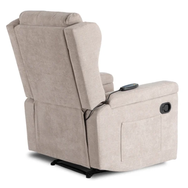 product-3534-7 SEBASTIAN Bej tesatura fotoliu de masaj culisant — Fotolii de relaxare