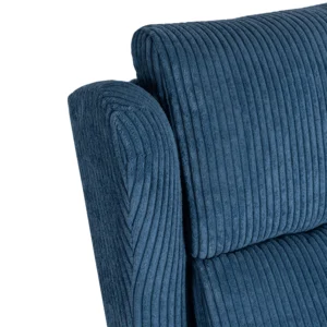 product-3536-10 SEBASTIAN masaj scaun culisant albastru marin corduroy — Fotolii de relaxare