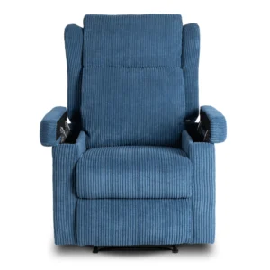 product-3536-3 SEBASTIAN masaj scaun culisant albastru marin corduroy — Fotolii de relaxare