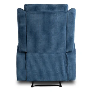product-3536-8 SEBASTIAN masaj scaun culisant albastru marin corduroy — Fotolii de relaxare