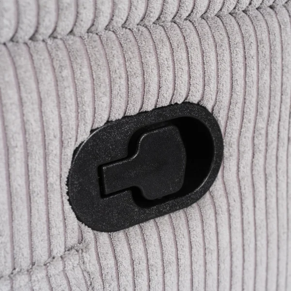 product-3537-10 SEBASTIAN Grey Corduroy fotoliu de masaj reclinabil — Fotolii de relaxare