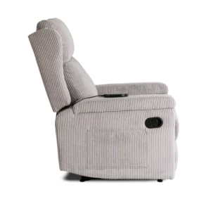 product-3537-2 SEBASTIAN Grey Corduroy fotoliu de masaj reclinabil — Fotolii de relaxare