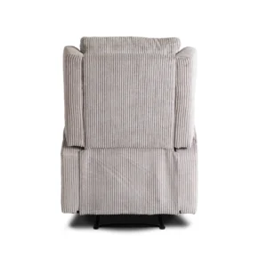 product-3537-6 SEBASTIAN Grey Corduroy fotoliu de masaj reclinabil — Fotolii de relaxare