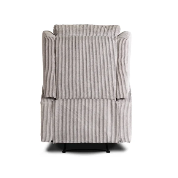 product-3537-6 SEBASTIAN Grey Corduroy fotoliu de masaj reclinabil — Fotolii de relaxare