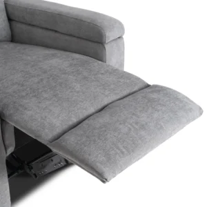 product-3538-10 SEBASTIAN Fotoliu de masaj reclinabil din material textil gri — Fotolii de relaxare