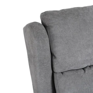 product-3538-13 SEBASTIAN Fotoliu de masaj reclinabil din material textil gri — Fotolii de relaxare