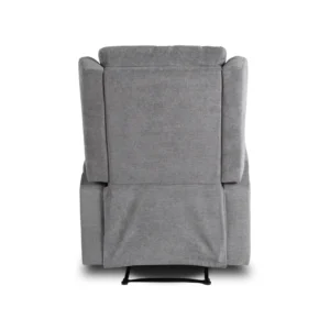 product-3538-8 SEBASTIAN Fotoliu de masaj reclinabil din material textil gri — Fotolii de relaxare