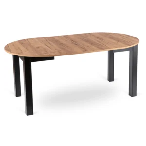 product-3541-6 Masă extensibilă JAMES 103–223 cm Stejar artizanal/Negru — Mese