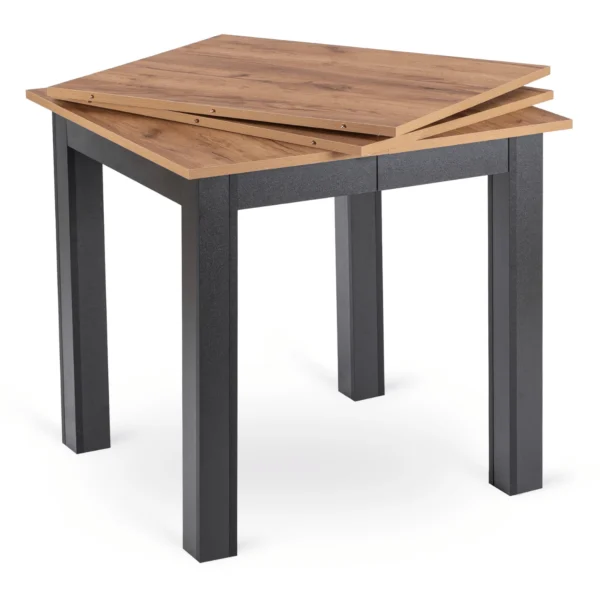 product-3542-3 BEN Masă pliabilă 80-200 cm Craft stejar/negru — Mese