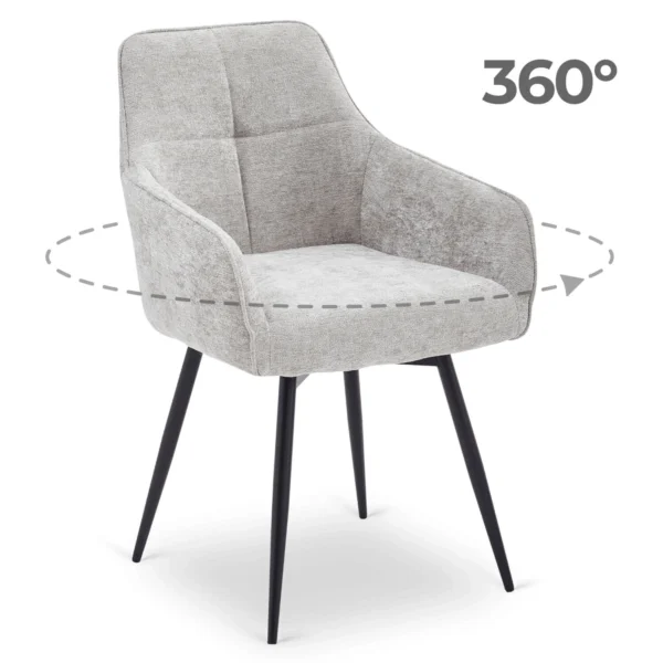 LARISA Gri Scaun pivotant — MOBILA