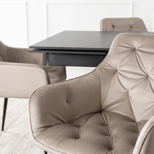 Scaun MODESTO Catifea bej — MOBILA
