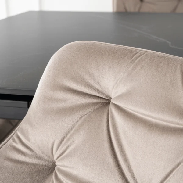 Scaun MODESTO Catifea bej — MOBILA