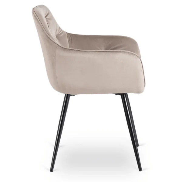 Scaun MODESTO Catifea bej — MOBILA