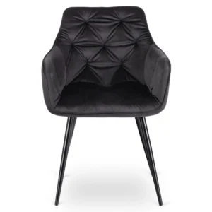 product-3547-2 Scaun MODESTO Velur negru — MOBILA