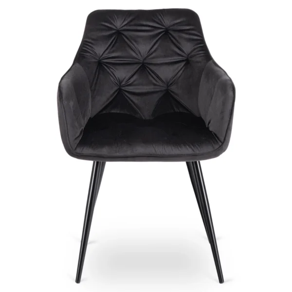 product-3547-2 Scaun MODESTO Velur negru — MOBILA