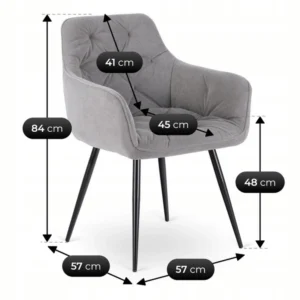 Scaun MODESTO Gri