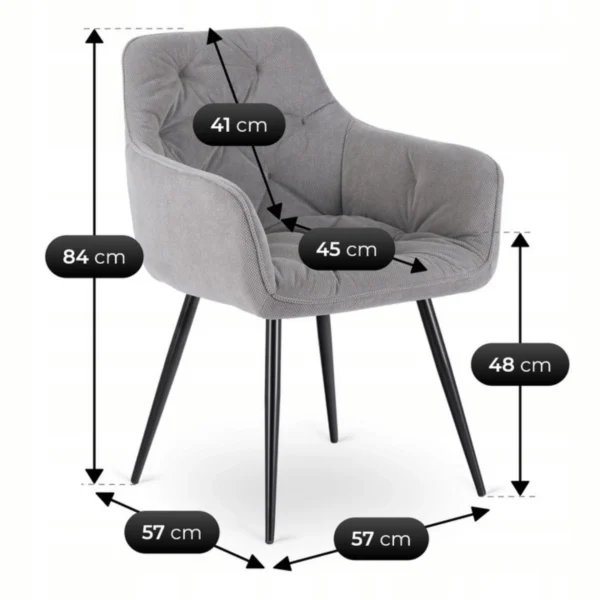 Scaun MODESTO Gri