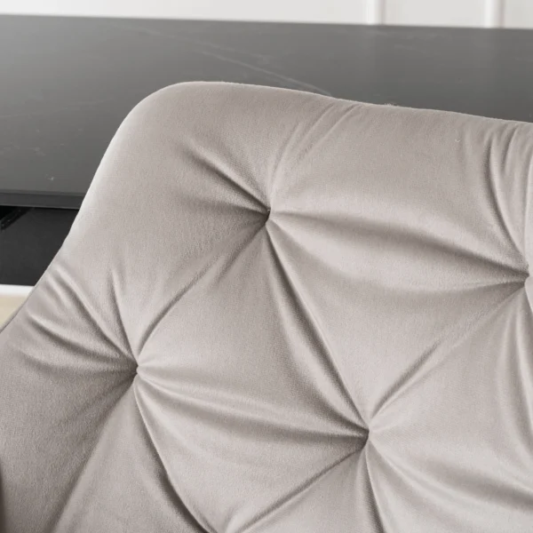 Scaun MODESTO din velur gri