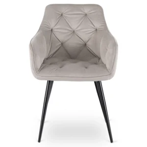 Scaun MODESTO din velur gri