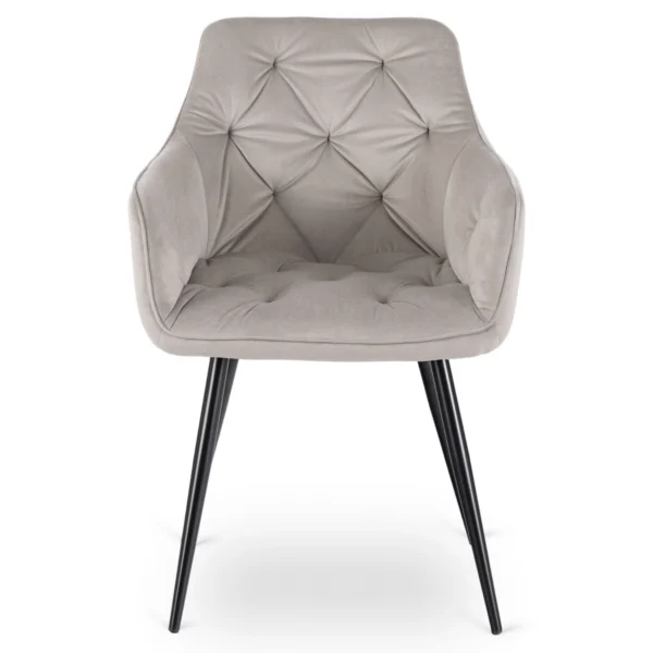Scaun MODESTO din velur gri
