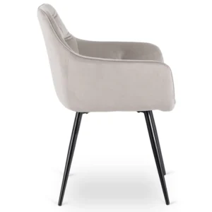 Scaun MODESTO din velur gri