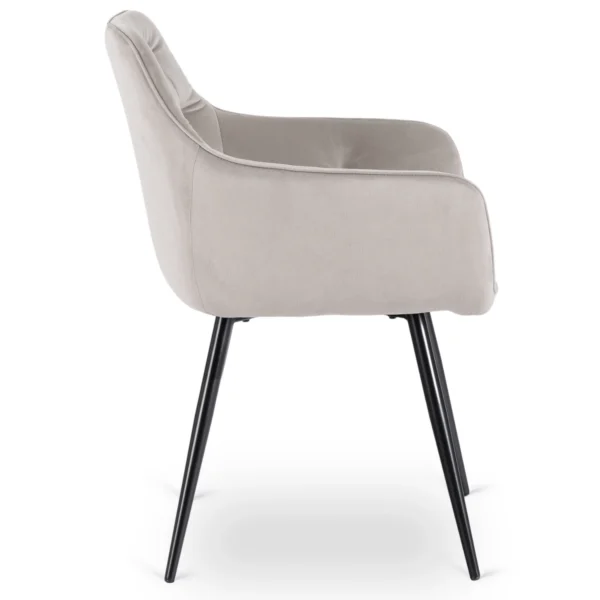 Scaun MODESTO din velur gri