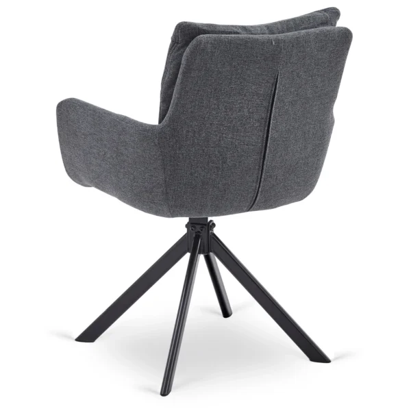 Scaun rotativ PAUL, gri închis — MOBILA