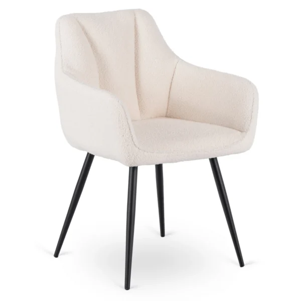 NAWARA Scaun Cream Boucle — MOBILA